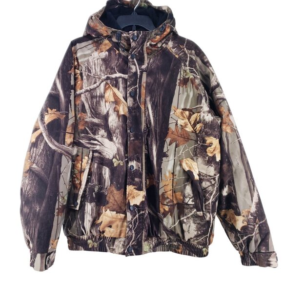 Adventuridge Mens Large Insulated Camouflage Jacket Polyester Blend Outdoor Wear - Picture 1 of 8